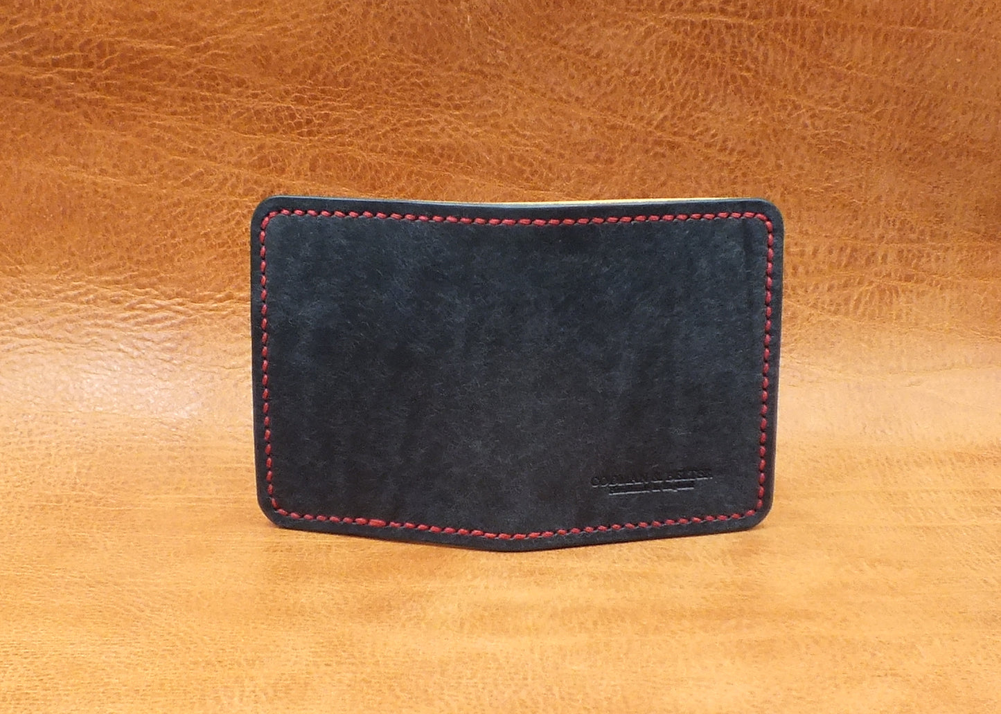 The Beacon Bi-Fold - Navy Blue / Natural / Red
