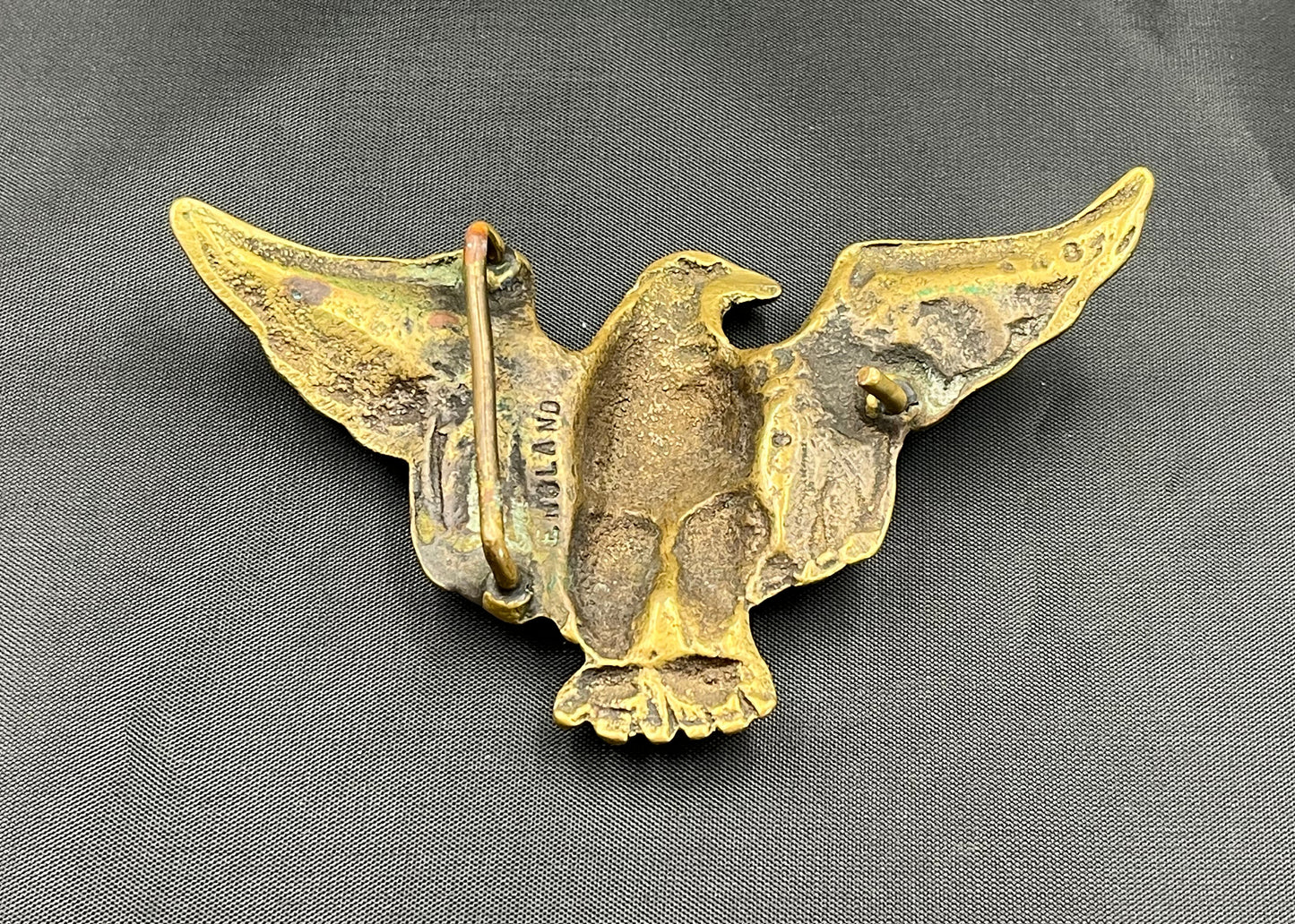 'English Eagle' Belt - Oak Bark Tanned Leather Belt - Brass Buckle - Hand Stitched