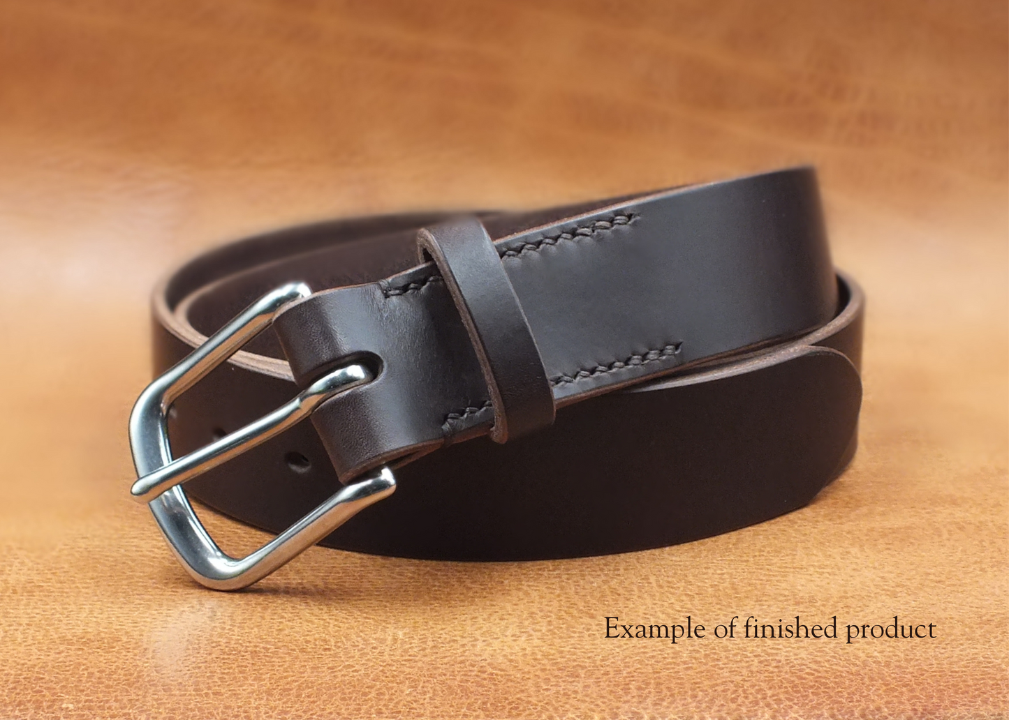 Walpier 'Rocky' Premium Leather Belt & Strap Blanks - Chocolate Brown - 3.6mm-3.8mm thick - 25mm to 50mm wide - 55" (140cm) long