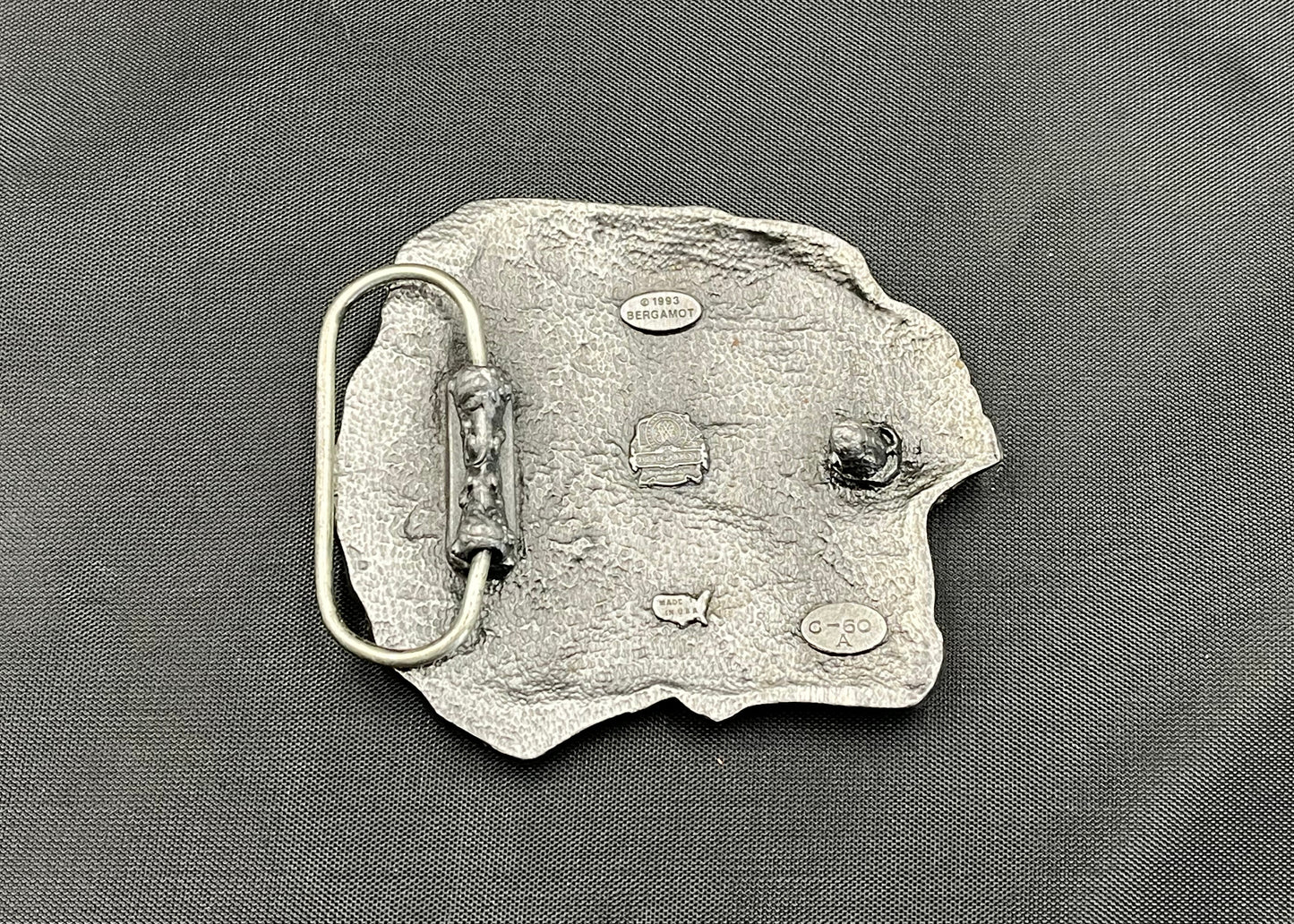 'Native American Chief #2' Belt - Oak Bark Tanned Leather Belt - Pewter Buckle - Hand Stitched
