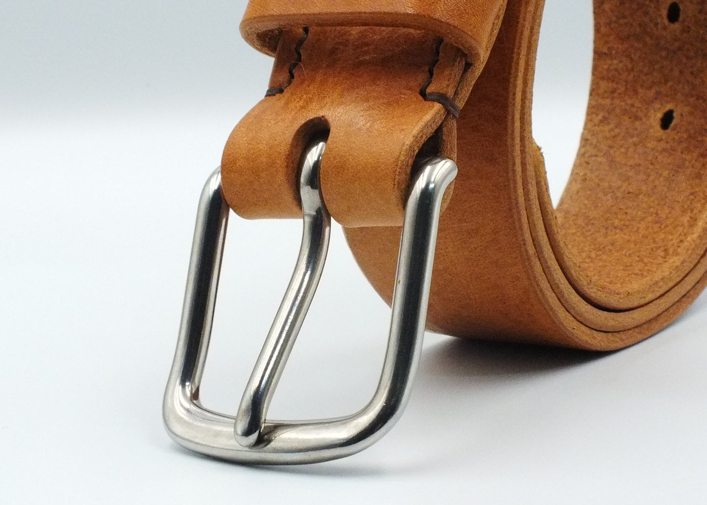 SALE - Tan Leather Belt - 1.5" (38mm wide) - 32" to 36" Waist