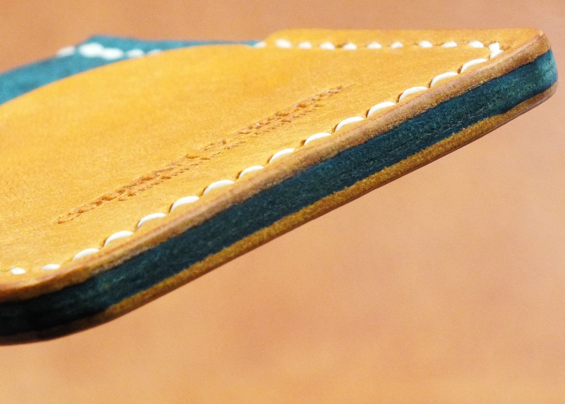 The Caburn Card Wallet - Yellow and Sky Blue