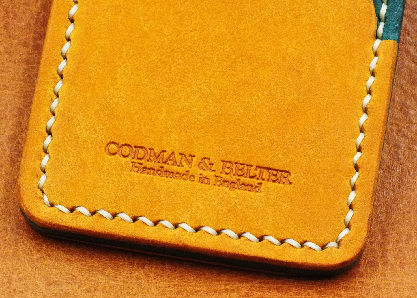 The Caburn Card Wallet - Yellow and Sky Blue