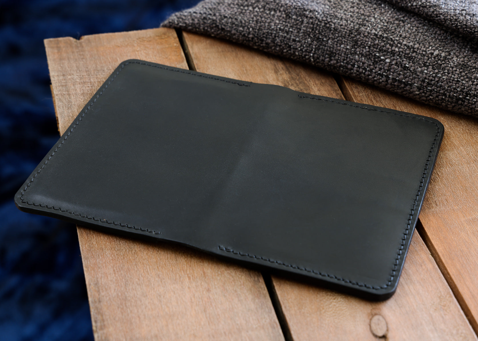 A5 Leather Notepad Holder - Hand Stitched