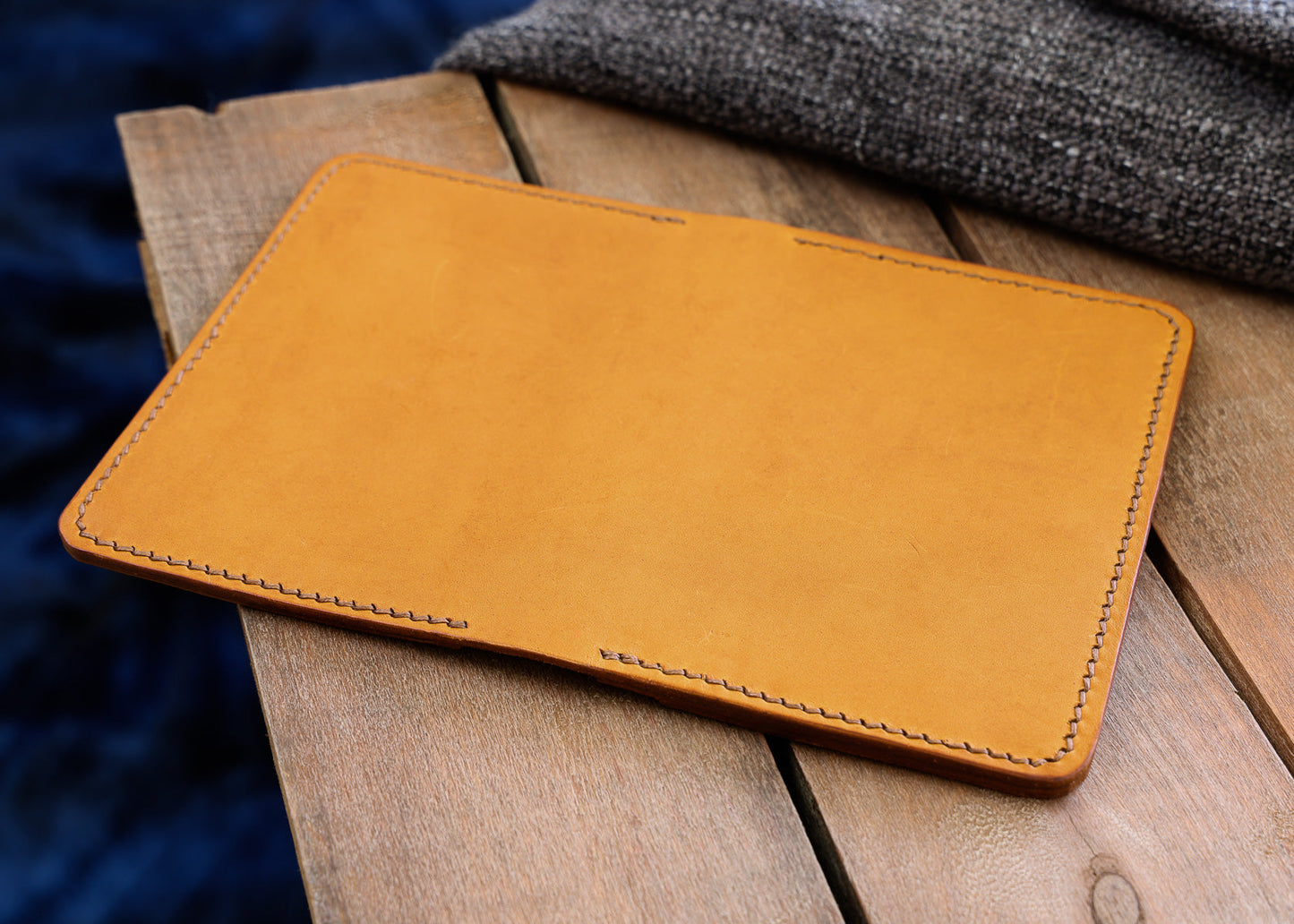 A5 Leather Notepad Holder - Hand Stitched