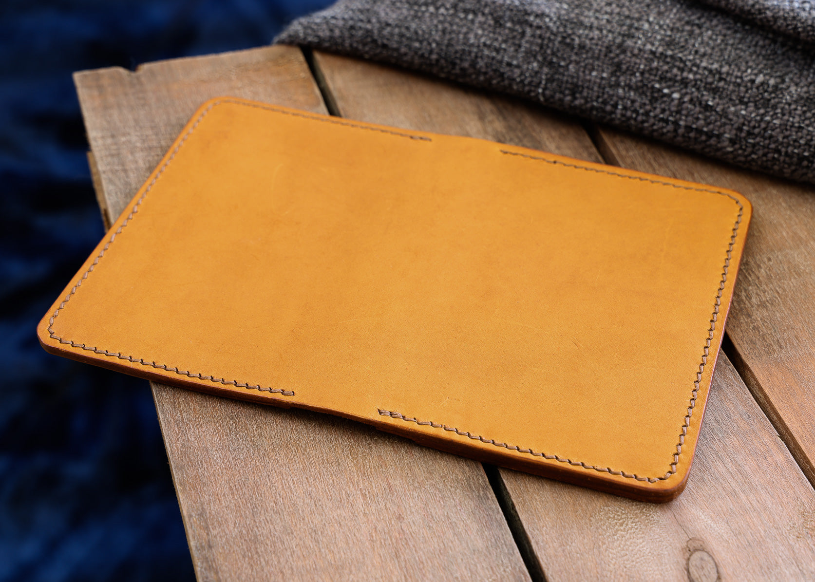 A5 Leather Notepad Holder - Hand Stitched