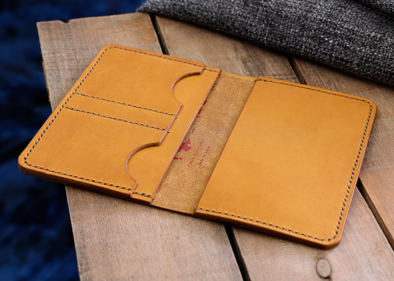 A5 Leather Notepad Holder - Hand Stitched