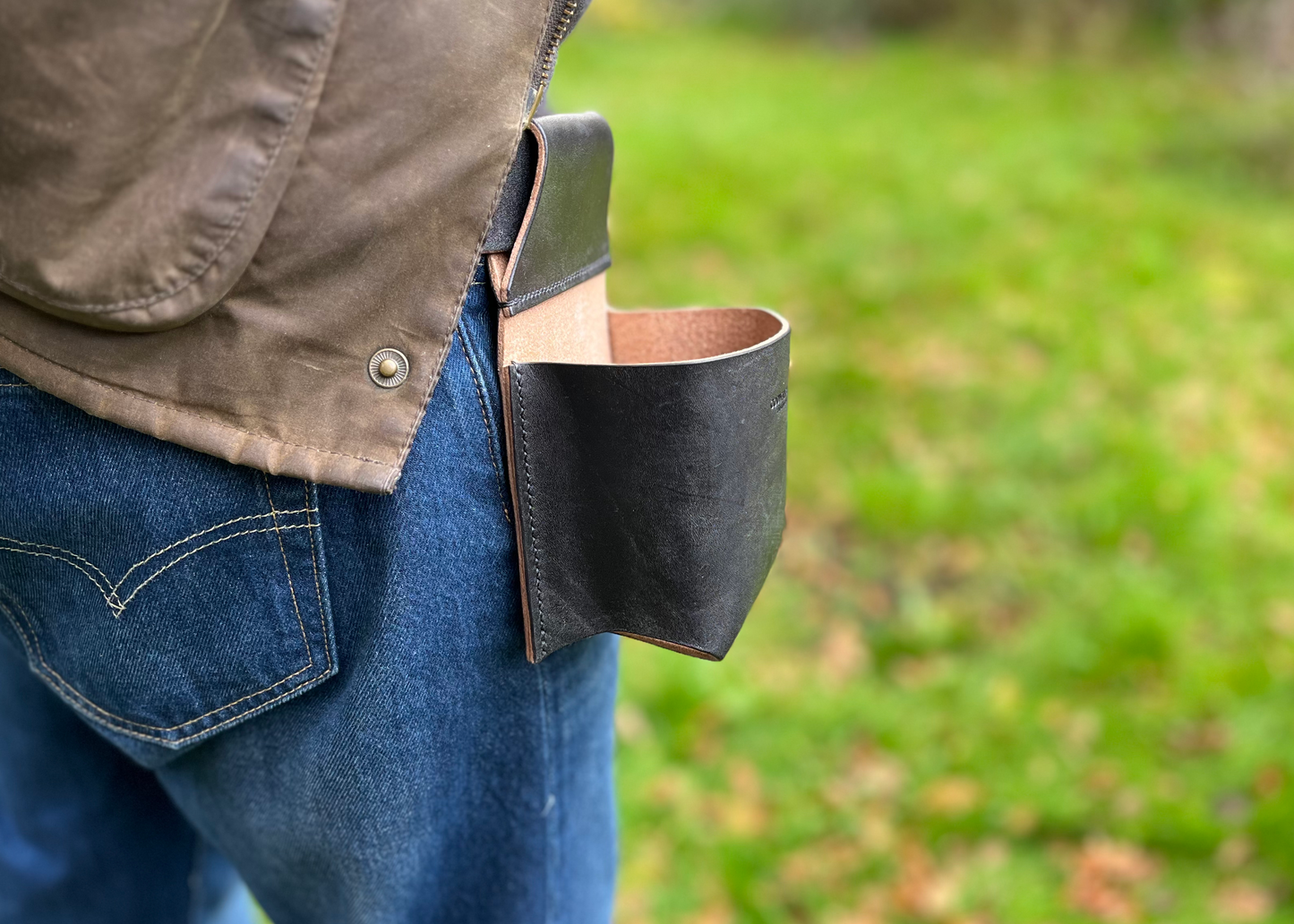 Leather Shotgun Cartridge Box Holder