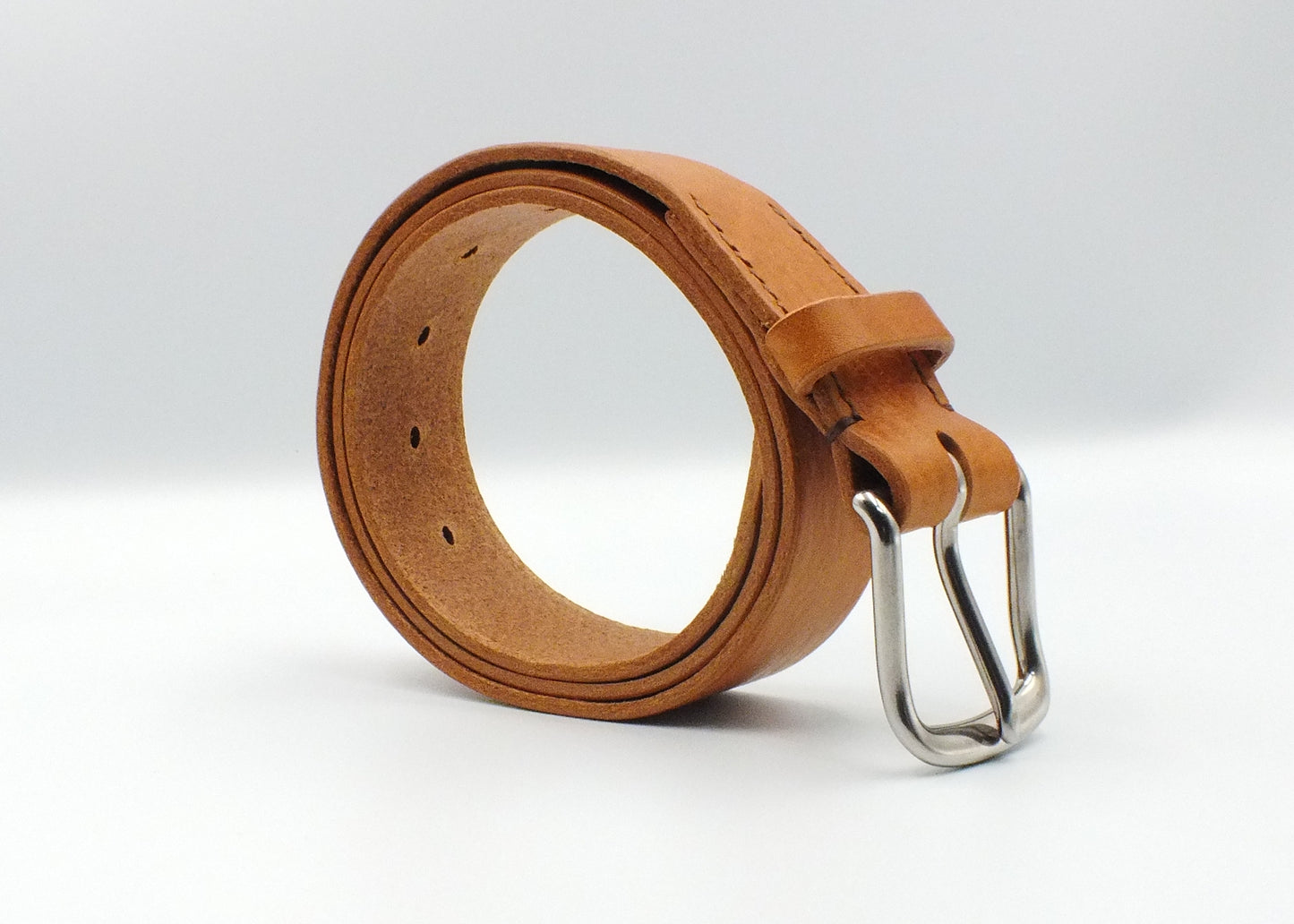 SALE - Tan Leather Belt - 1.5" (38mm wide) - 32" to 36" Waist