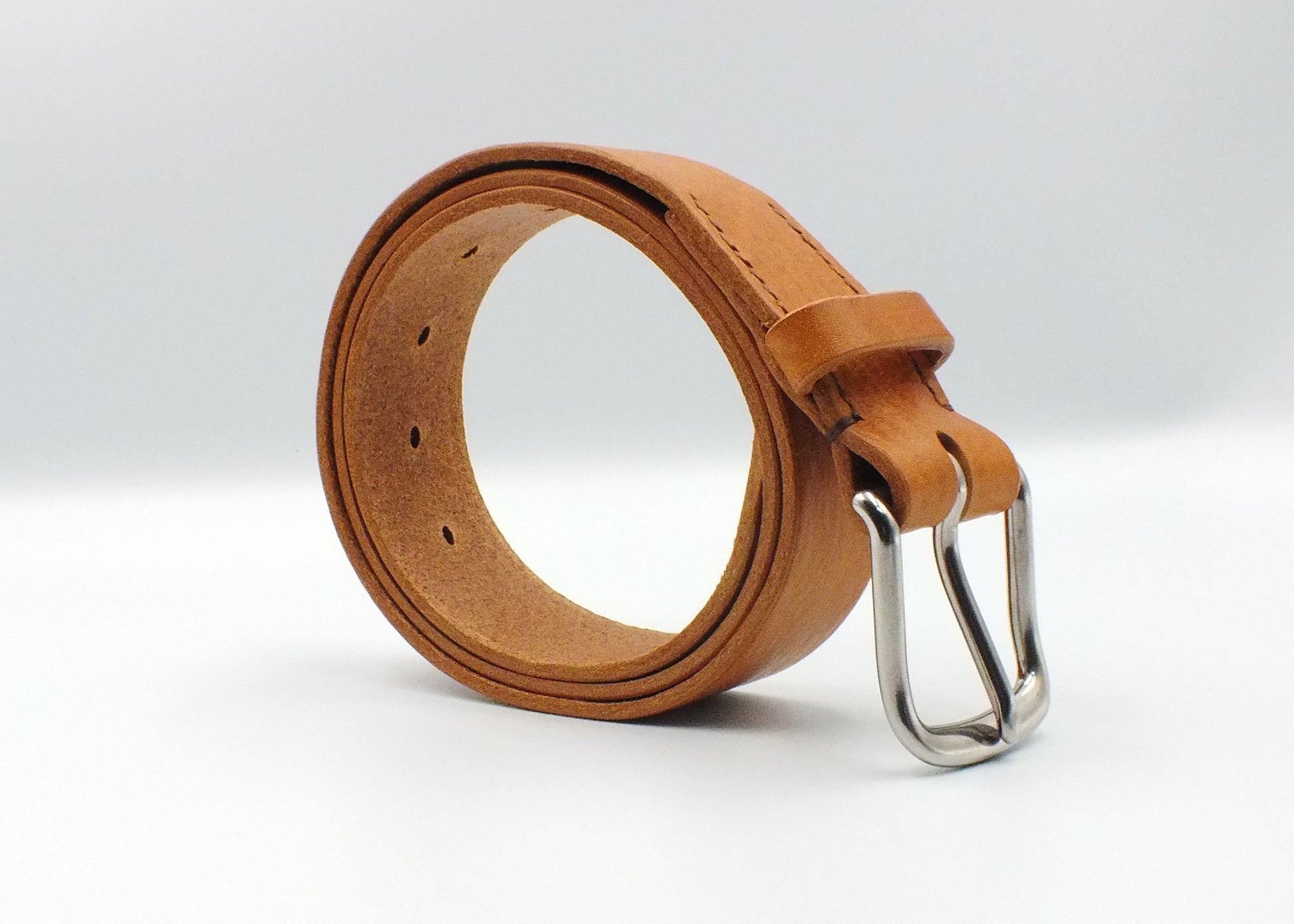 SALE - Tan Leather Belt - 1.5" (38mm wide) - 32" to 36" Waist
