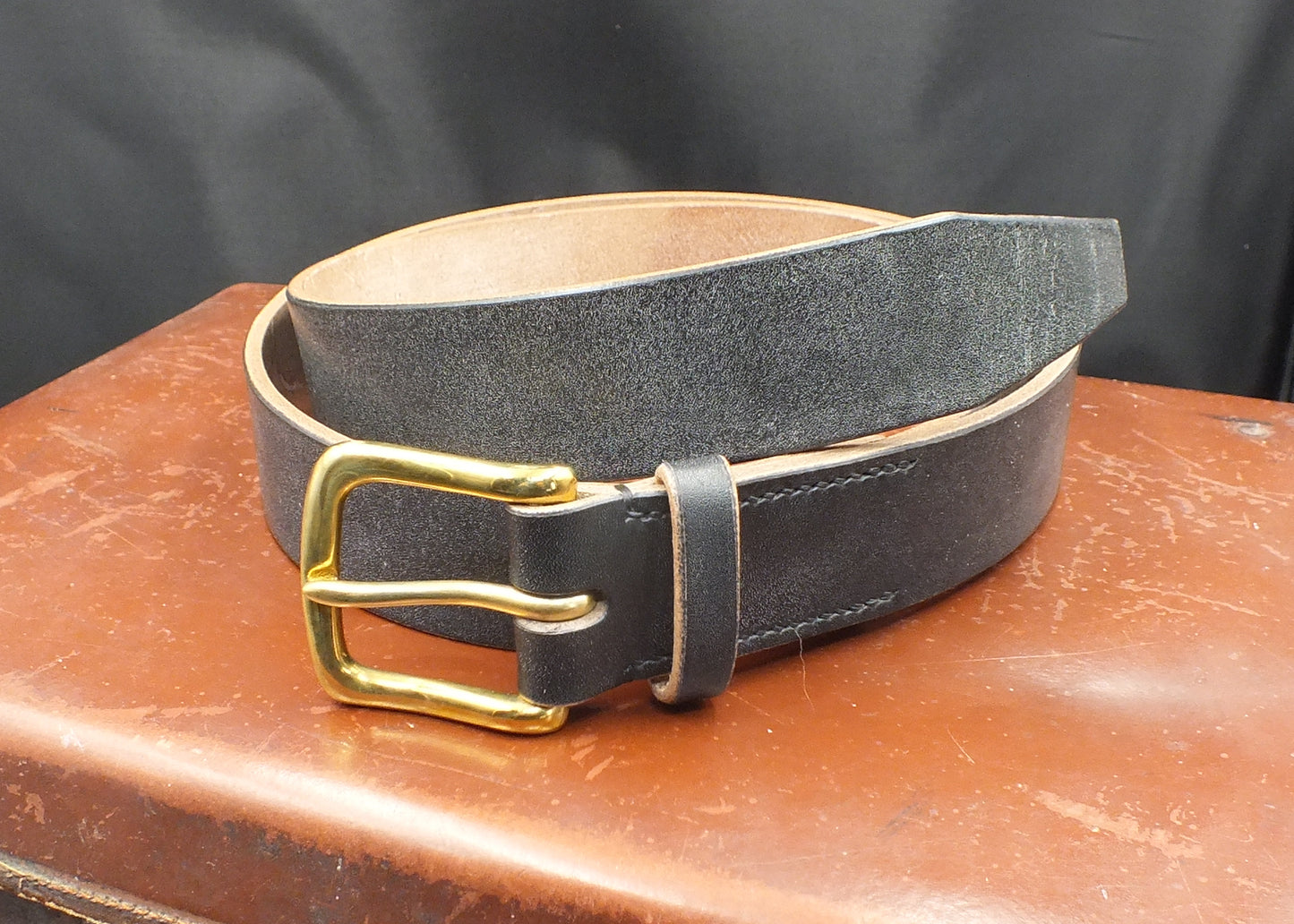 Handmade Oak Bark Tanned Leather Belt - 4 colours - Stainless Steel West End Buckle