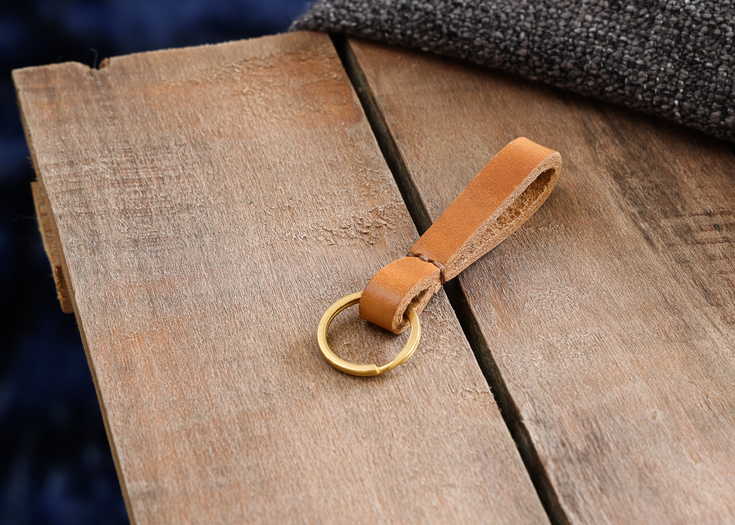 Simple Leather Keyring