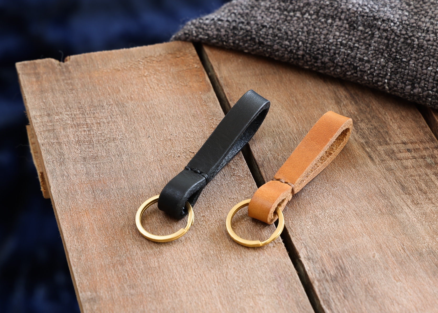 Simple Leather Keyring