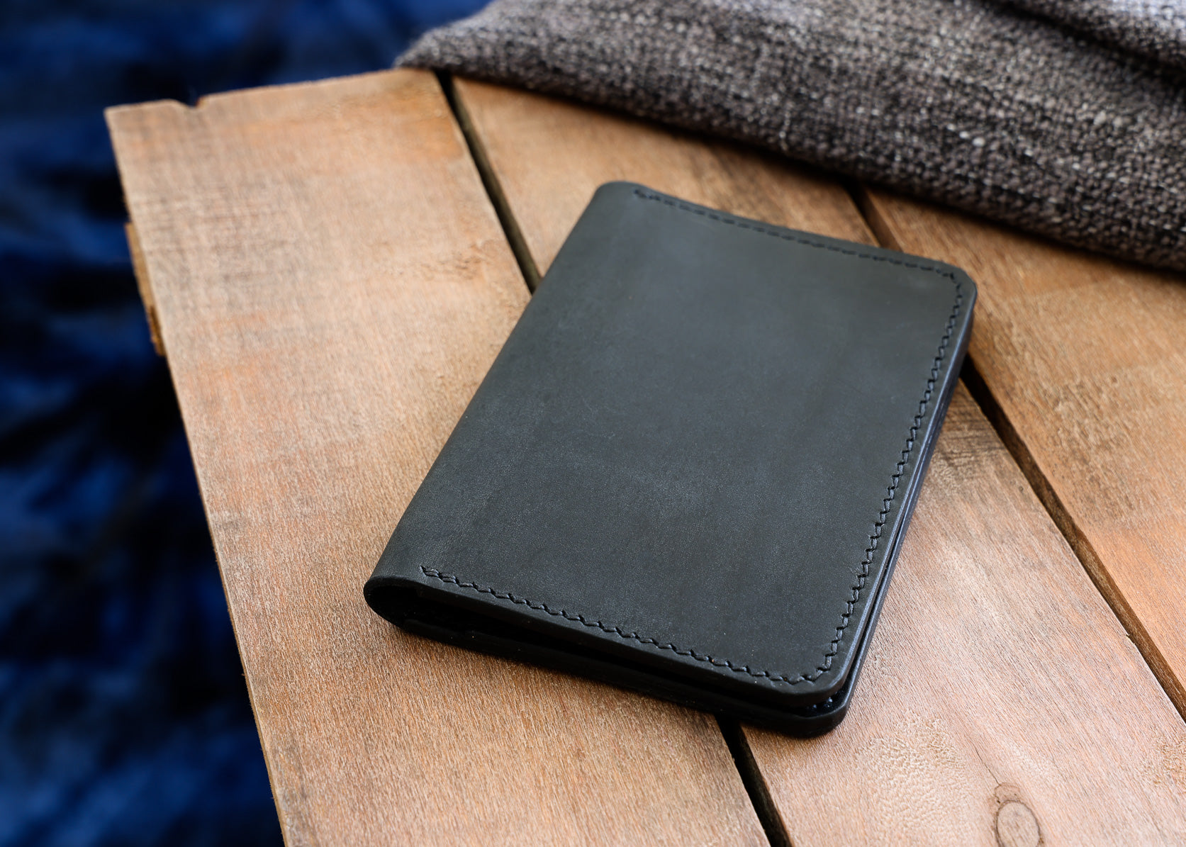 A6 Leather Notepad Holder - Hand Stitched