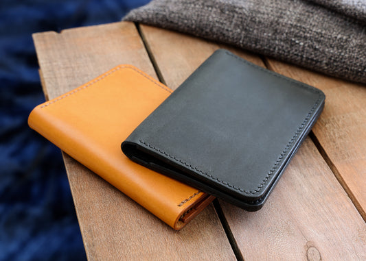 A6 Leather Notepad Holder - Hand Stitched
